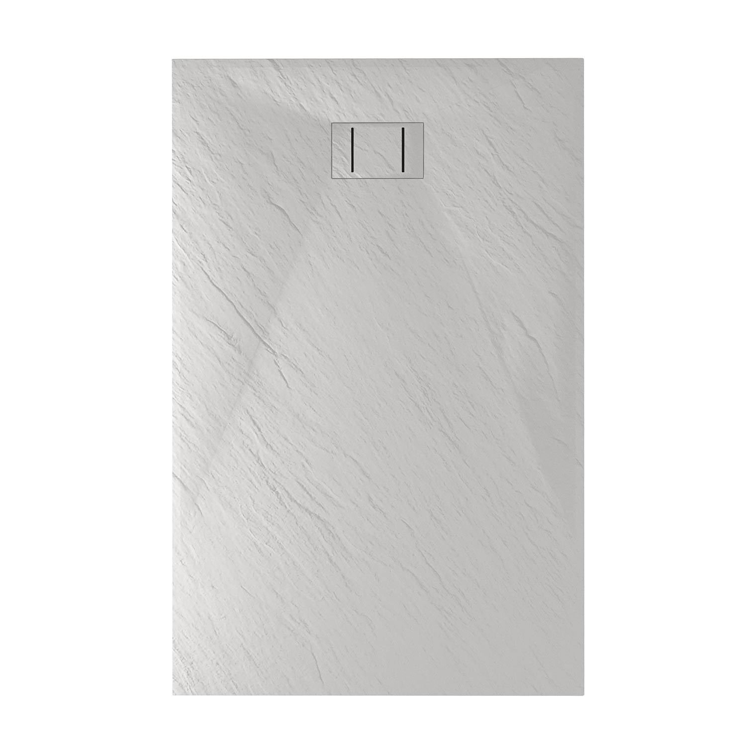 Bac à douche 90x160x2,6 CM Rectangulaire Blanc Effet Pierre mod. Blend - 6