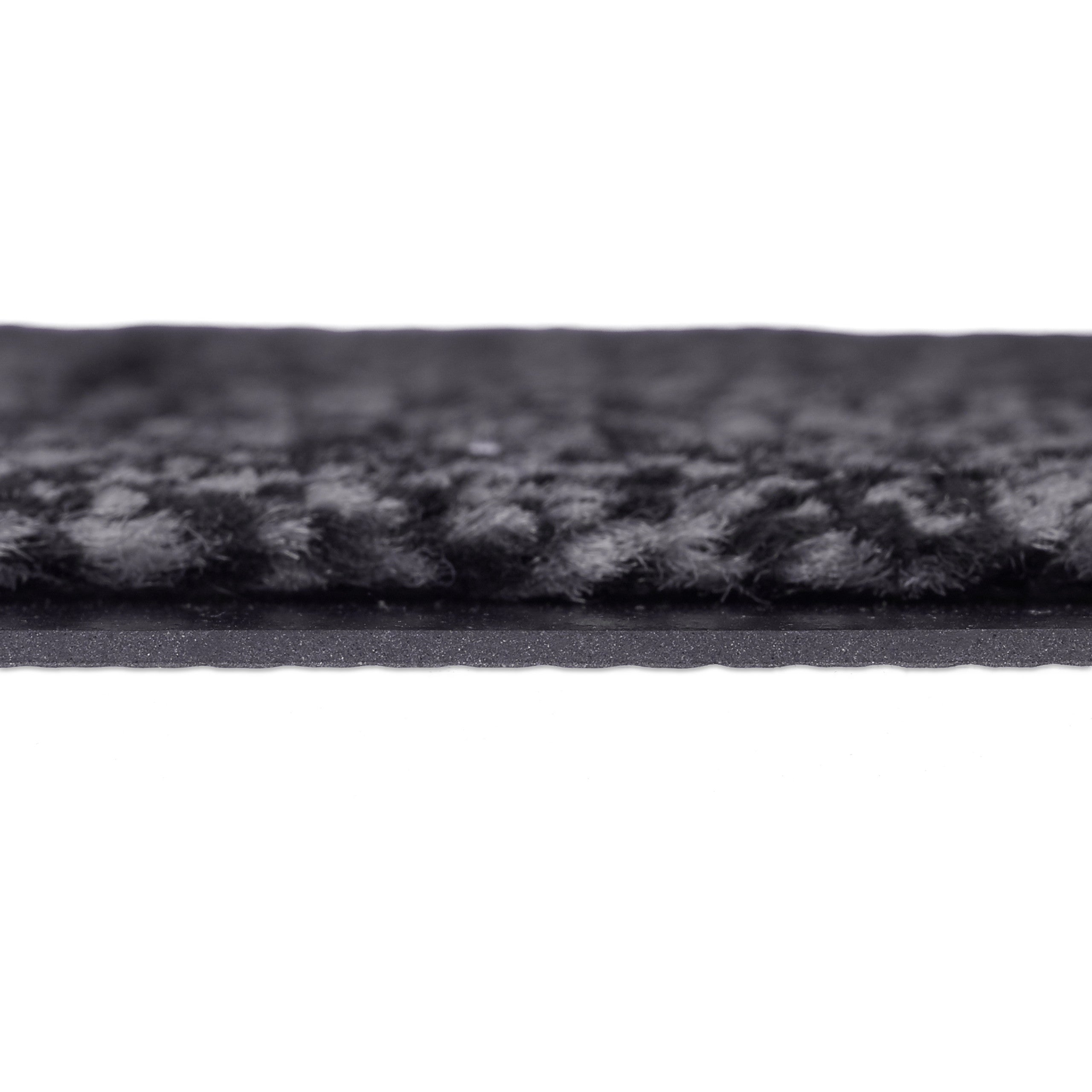 Paillasson gris chiné tapis d’entrée couloir intérieur extra plat mince 90 x 120 cm, noir-gris, Relaxdays - 6