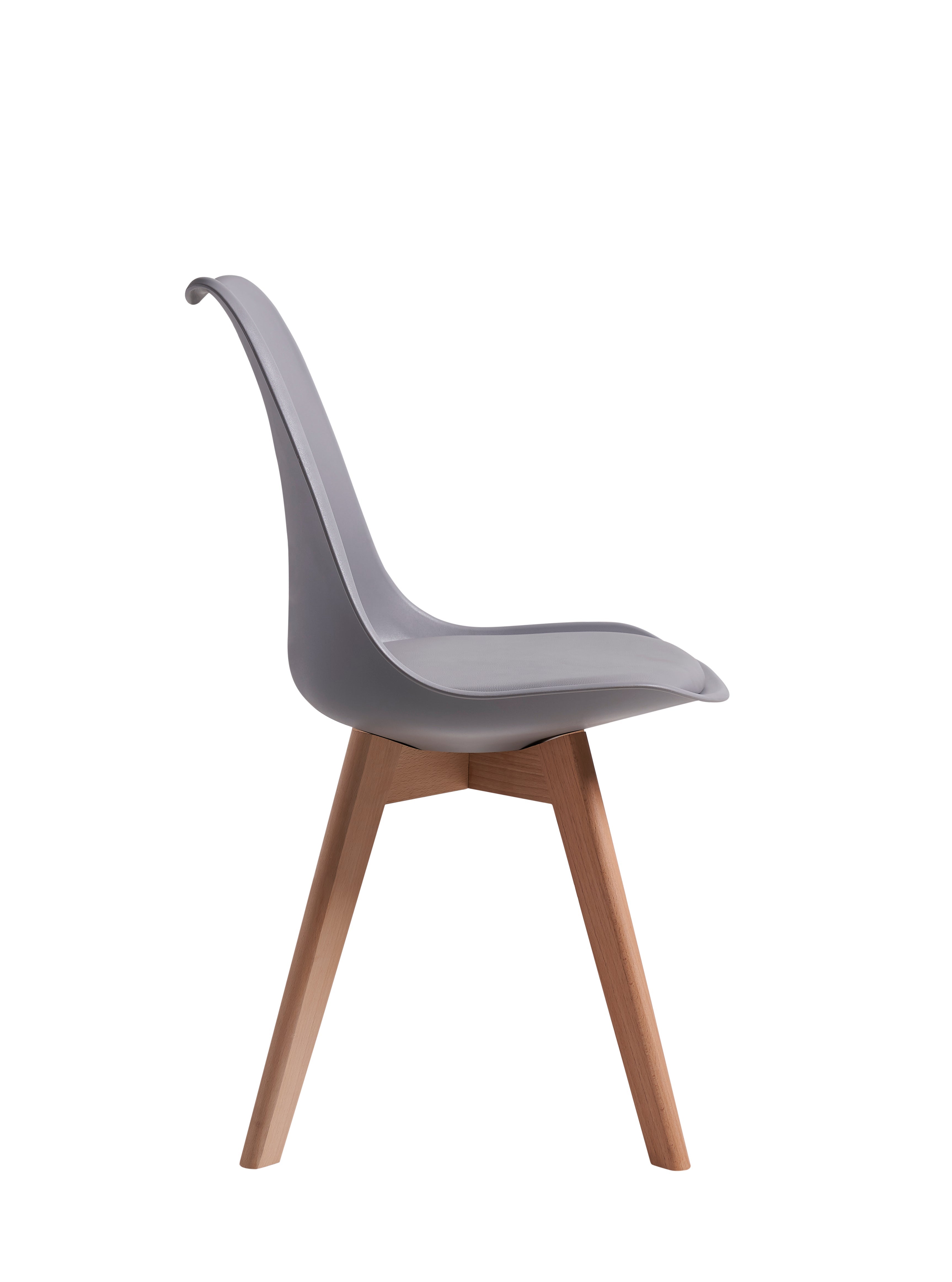 DEWINNER Chaises de Salle à Manger scandinave, Chaise de Bureau rétro, Gris, Lot de 6 - 2