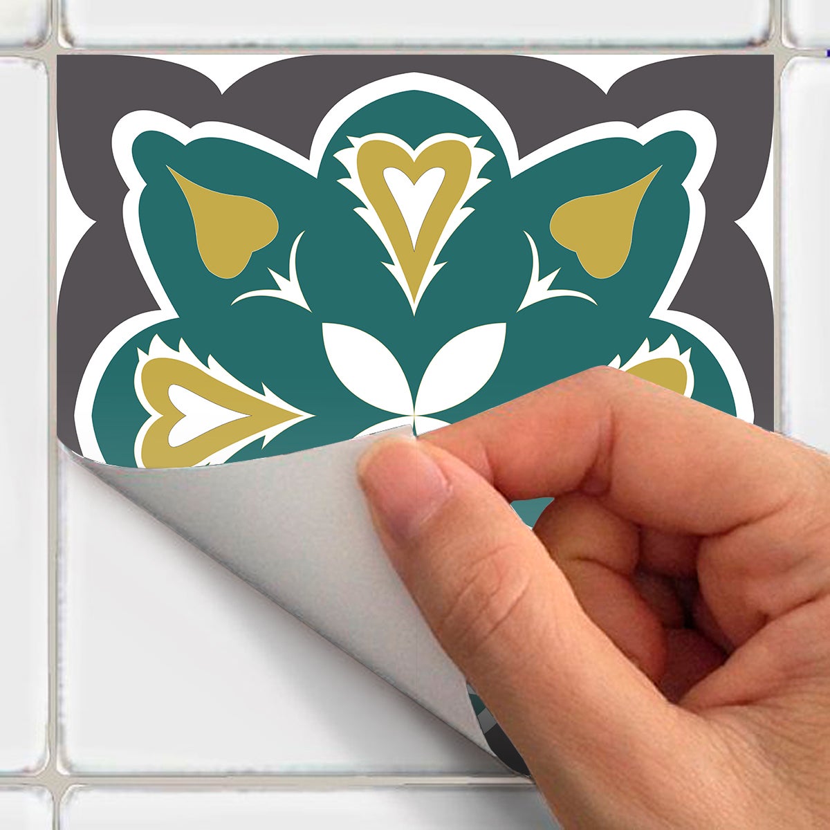 24 adesivi piastrelle di cemento azulejos mondelo - Sticker adesivo - adesivi murali - 24stickers10x10cm - 4