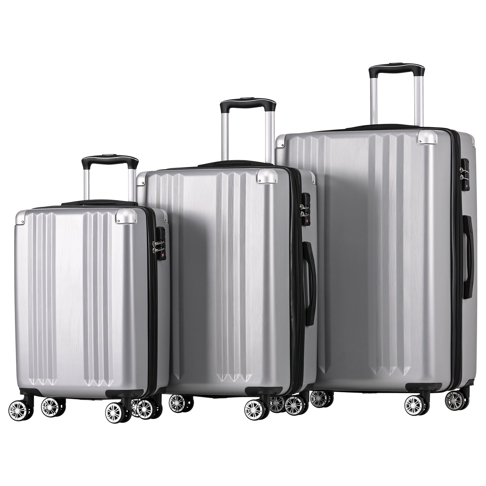 Ensemble De 3 Valises À Roulettes Gris Compagnie De Californie Cc T366 Grey 3770027363354