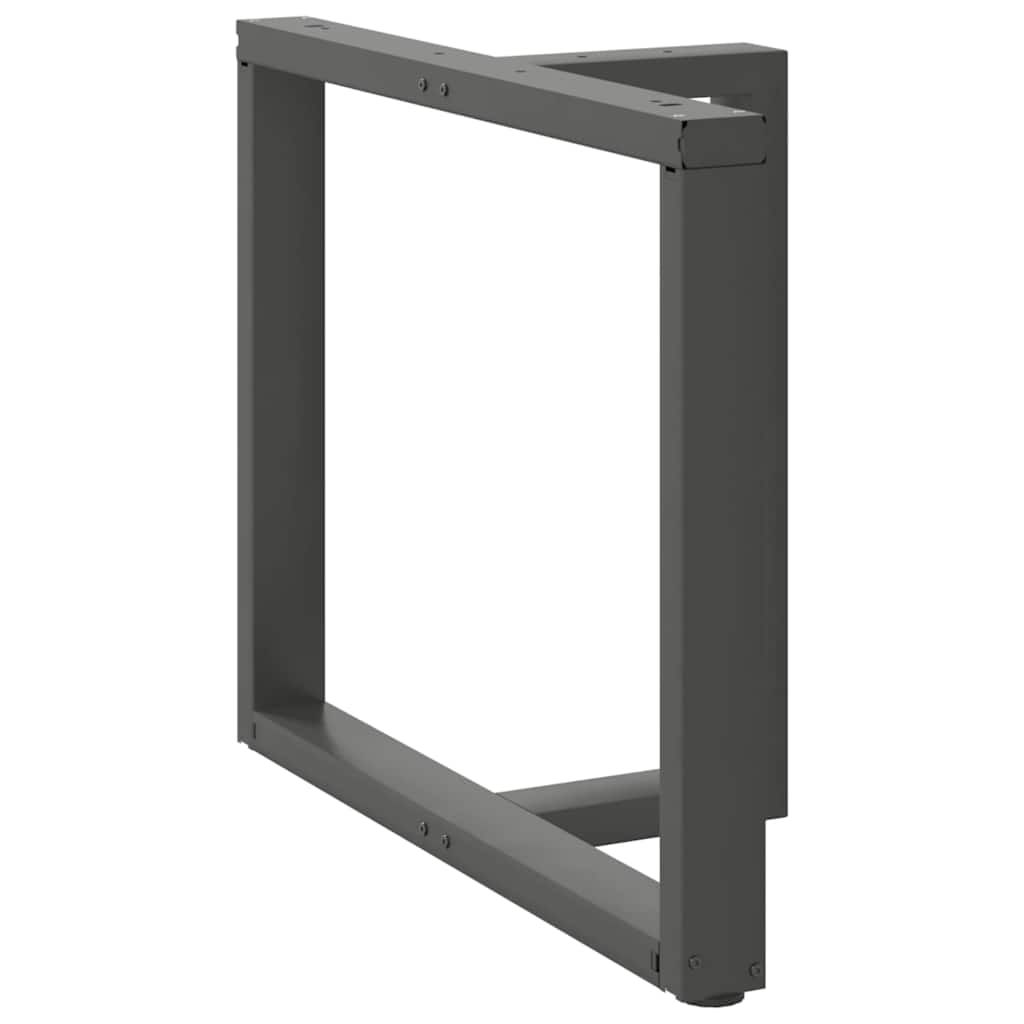 Lot de 2 Pieds de table à manger forme de T | Pied de meuble 100x35x(72-73)cm acier CFW27653 - 3