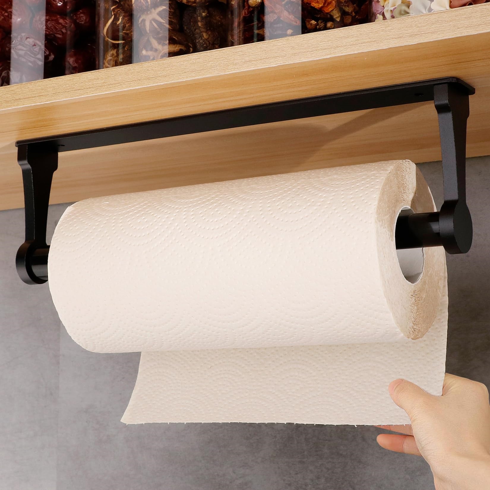 Łazienkowy uchwyt na papier toaletowy, ścienny uchwyt na rolkę papieru toaletowego ze sprężyną, uchwyt na papier toaletowy 32 cm
