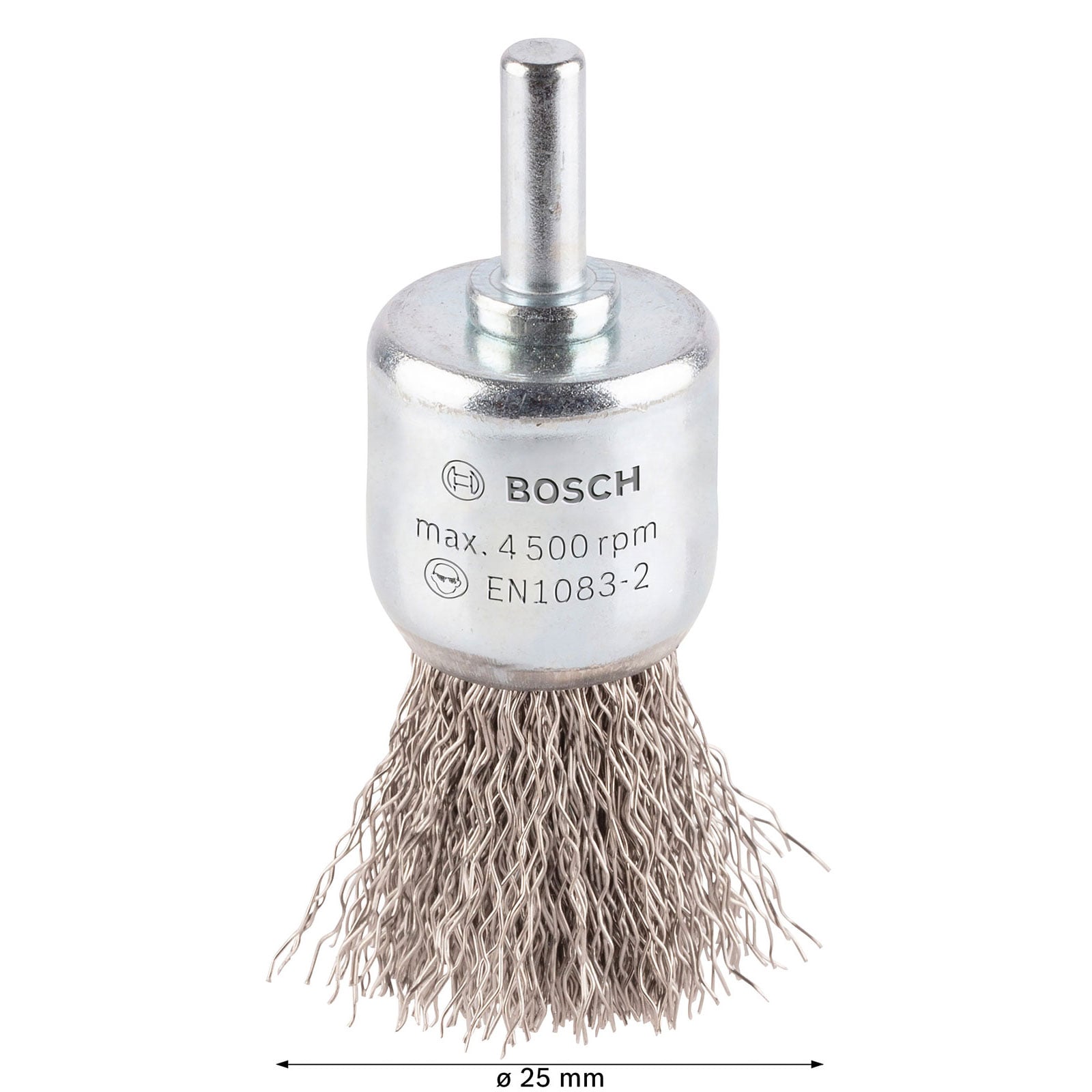 Bosch PRO Stainless Steel clean Szczotka pędzelkowa 25 x 0,30 mm prosty trzpień - 2608622127 - 3