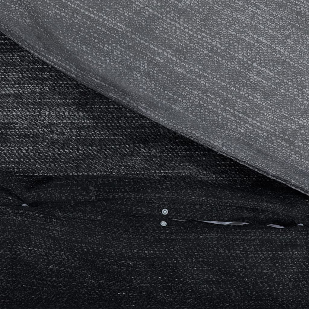 Ensemble de housse de couette | Parures de lit gris foncé 260x220 cm Coton CFW33520 - 4