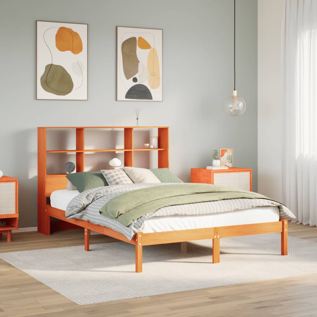 Łóżko Drewniane Rama Łóżka Sofa Brązowe Do Sypialni Pokoju 160x200 cm