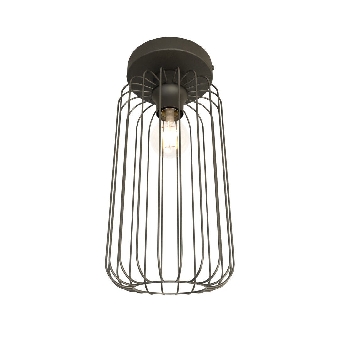 Lampa sufitowa Barn czarna 1xE27x15W wym: 35 x 16 x 35 cm metal Emibig