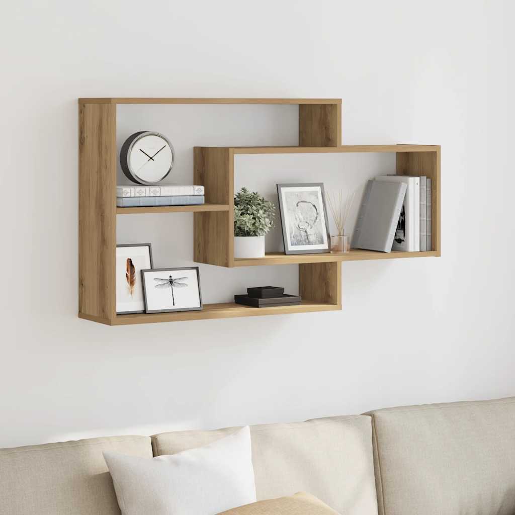 Étagère murale chêne artisanal 104x20x58,5 cm bois d'ingénierie- COMFORTXL - 3