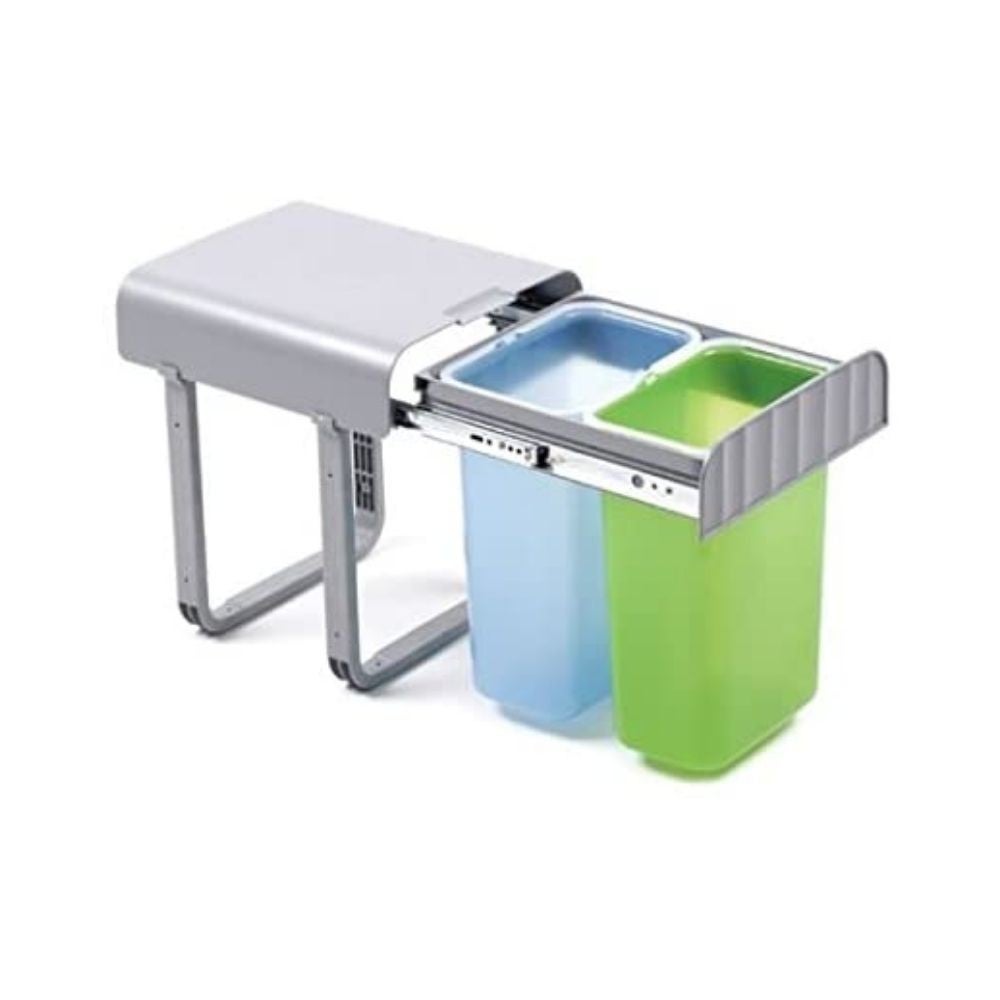 Papelera extraíble Aladin2 con dos cubos de litros