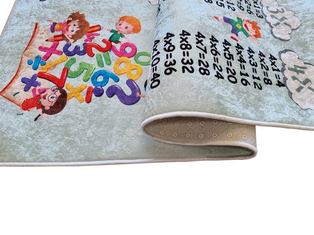 Tapis Enfant Multiplication Vert - 120x180cm - 7