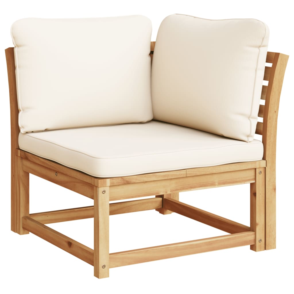 Salon bas de jardin en bois Marron 5 personnes - 5