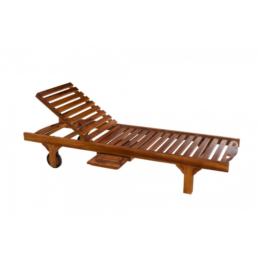 MAEVA - Bain de soleil en bois Teck huilé - 2