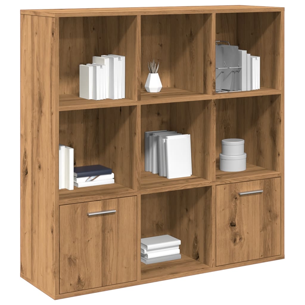 Bibliothèque | Armoire de livres | Meuble de Rangement chêne artisanal 98x29x97,5 cm bois d'ingénierie CFW773913 - 2