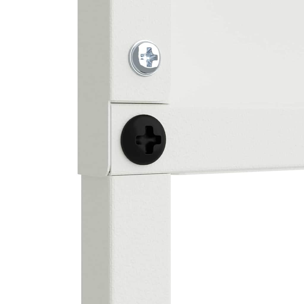 Écran de confidentialité de jardin Fretwork Blanc 50 x 140 cm vidaXL - 5