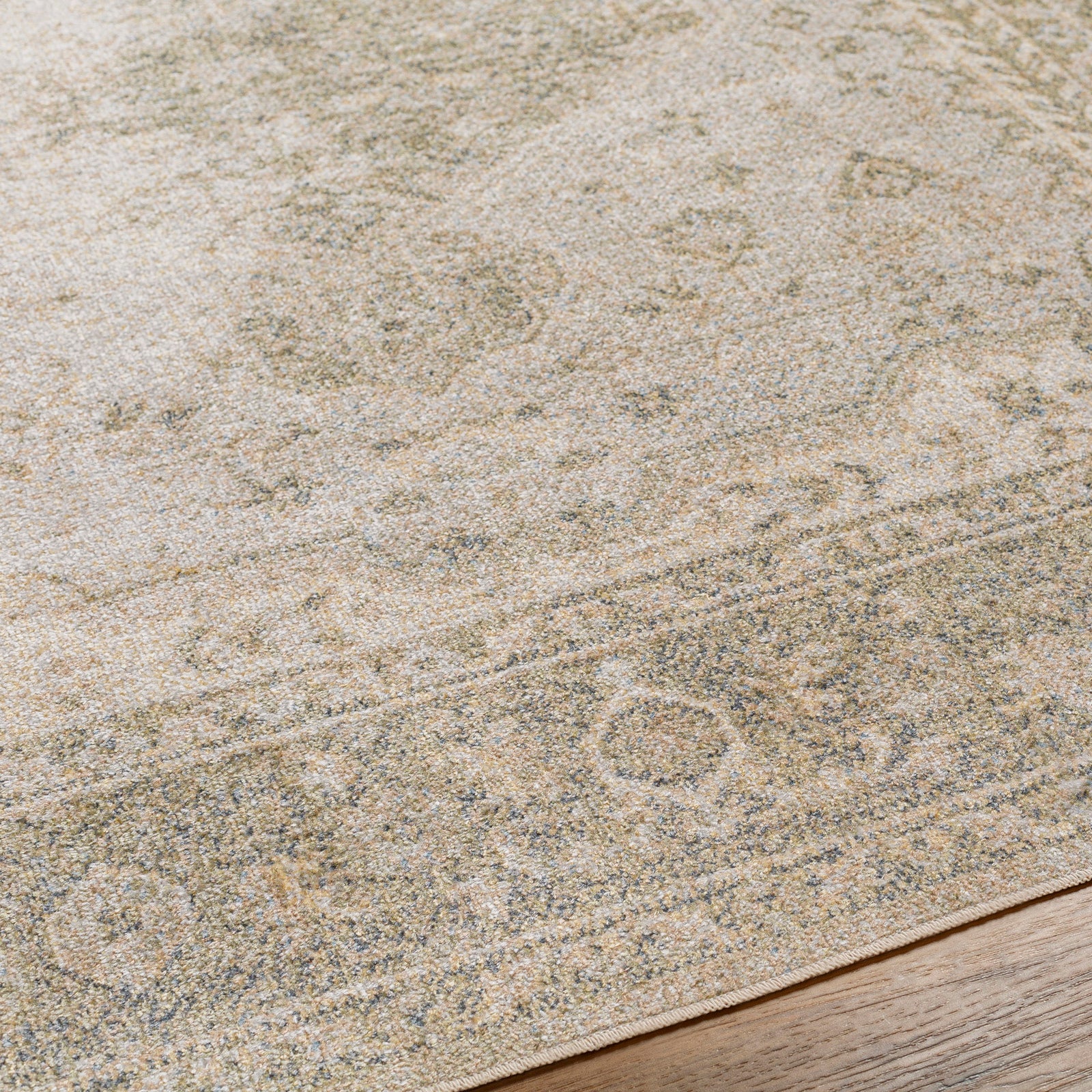 LIVABLISS Tapis Vintage Lavable en Machine Vert/Brun 160x213 - 2