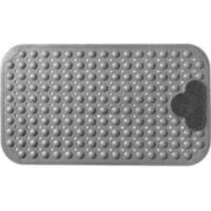 Tapis de douche antidérapant avec ventouses et trous d'évacuation, tapis de douche avec coussins de massage, grand tapis de douche pour la salle - 5