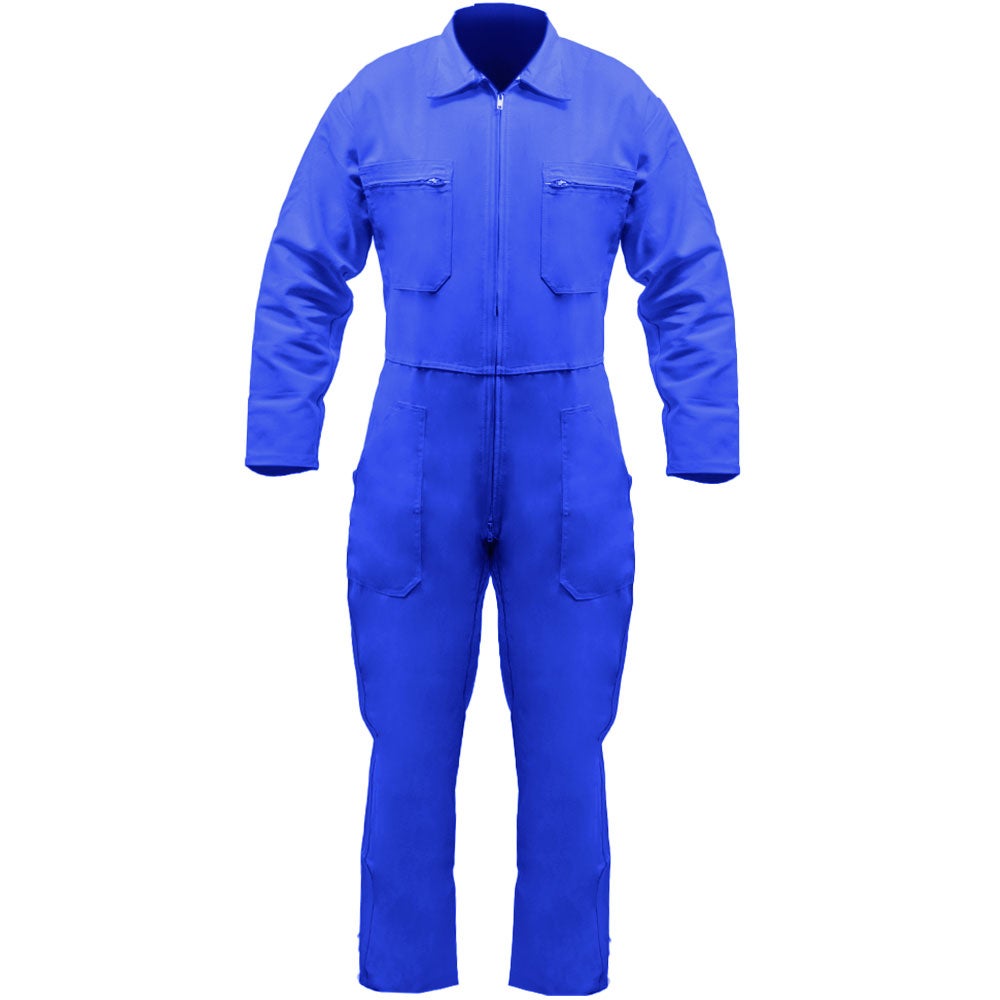 Combinaison de travail bleu en coton avec zip L ideal Taille 40