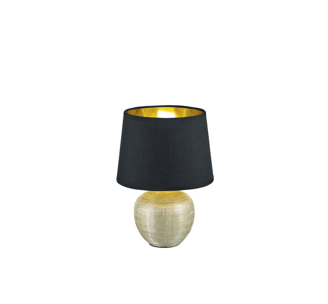 Elegancka i dekoracyjna lampa stołowa LUXOR z ceramiki w kolorze złotym (z wyłączeniem 1x E14 maks. 40W)