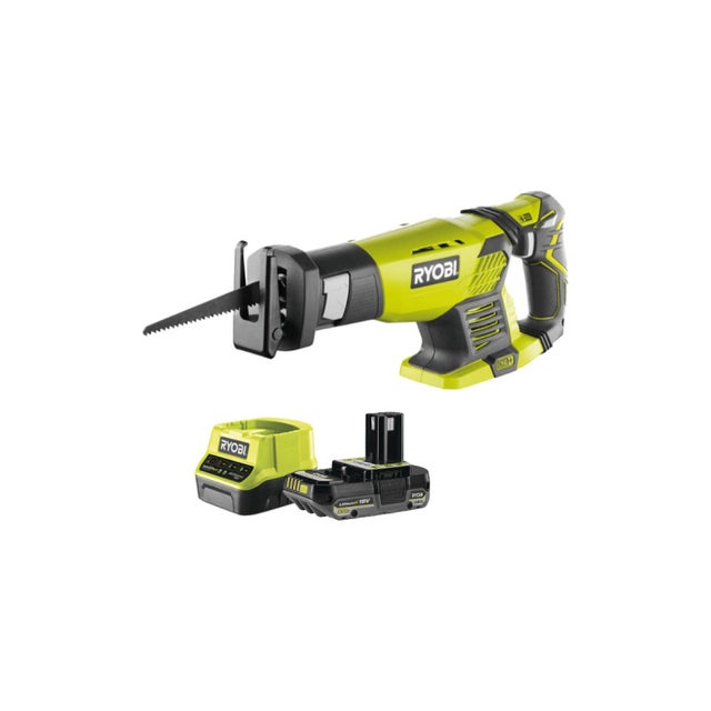 Confezione RYOBI Sega a nastro RRS1801M - 18V OnePlus - 1 Batteria 2.0Ah - 1 Caricabatterie rapido