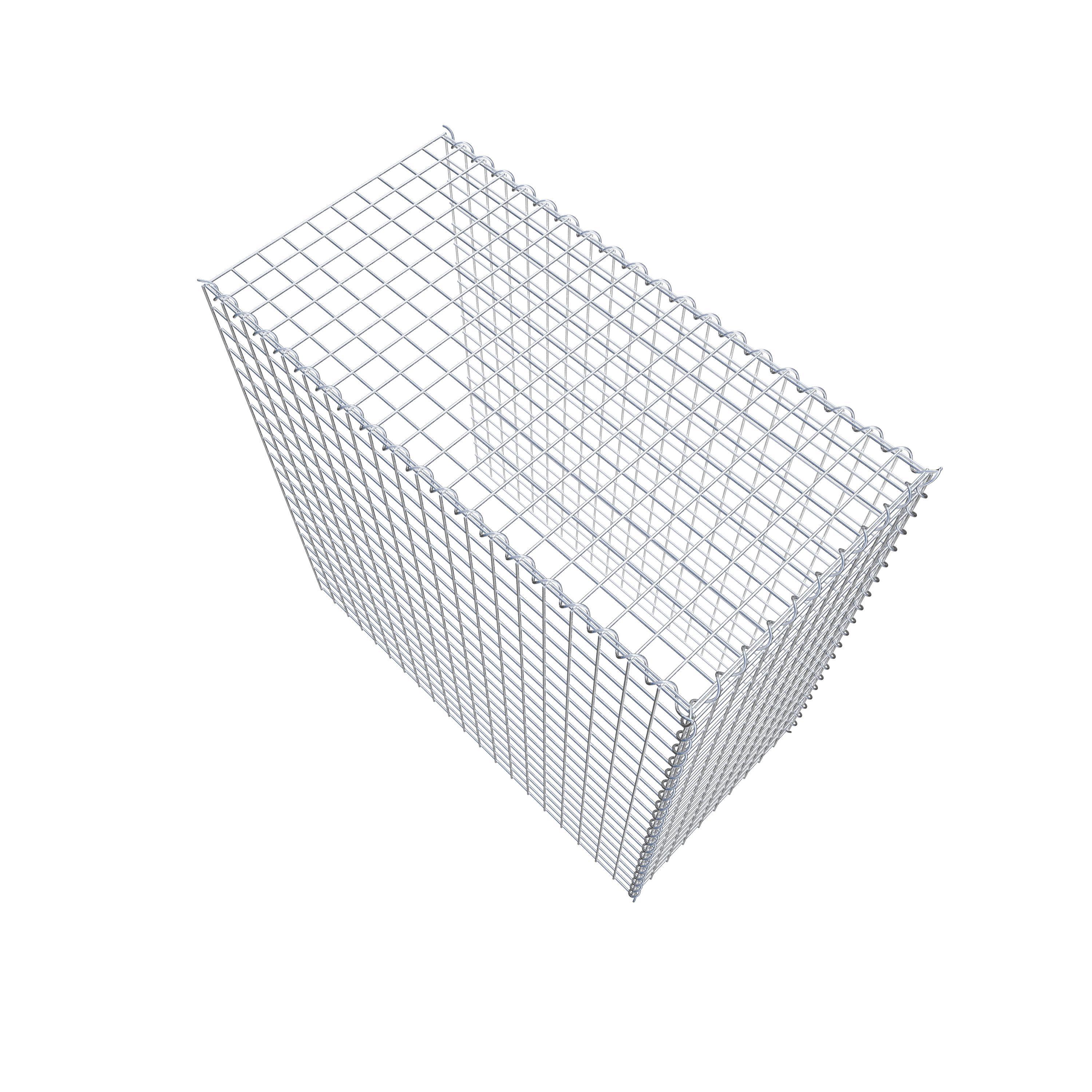 Gavión para ampliar y apilar, 100x100x50cm (LxHxP), malla 5 x 5cm, sin rejilla frontal ni inferior - 5