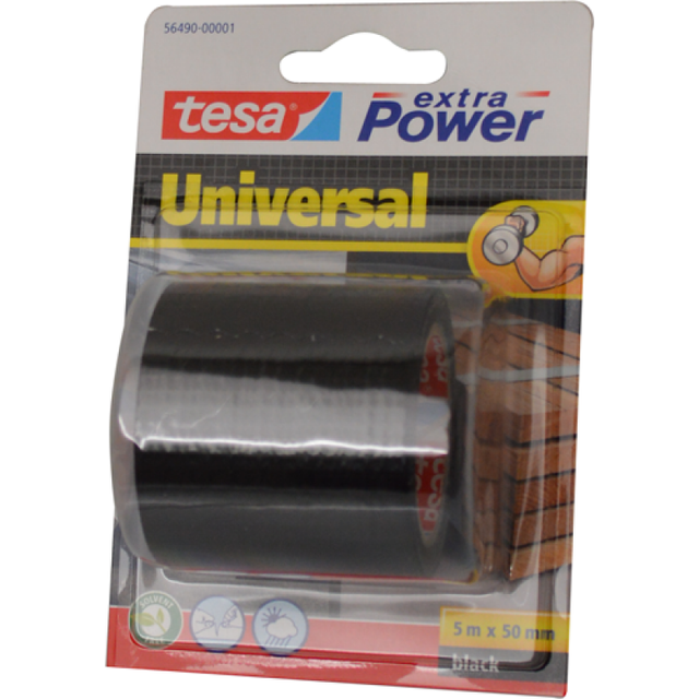 Tesa ruban adh�sif extra puissant universal rouleau 5mx50mm sous blister noir.