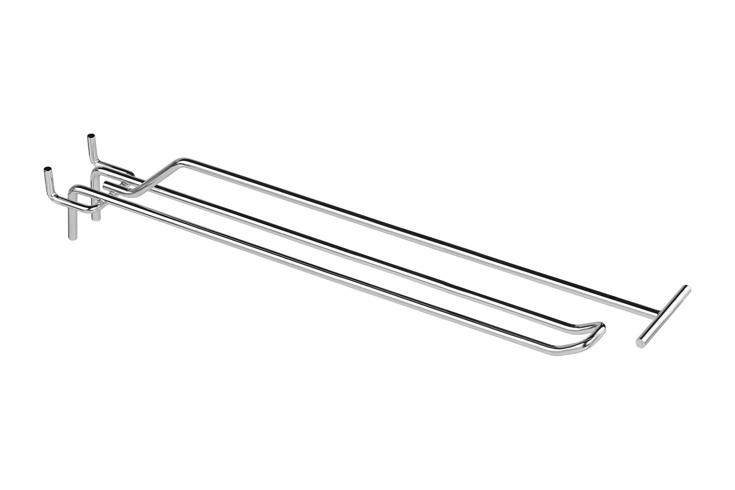 Zestaw 100x Zawieszka podwójna z wysięgnikiem europerforowana 20cm fi4 srebrny KTD