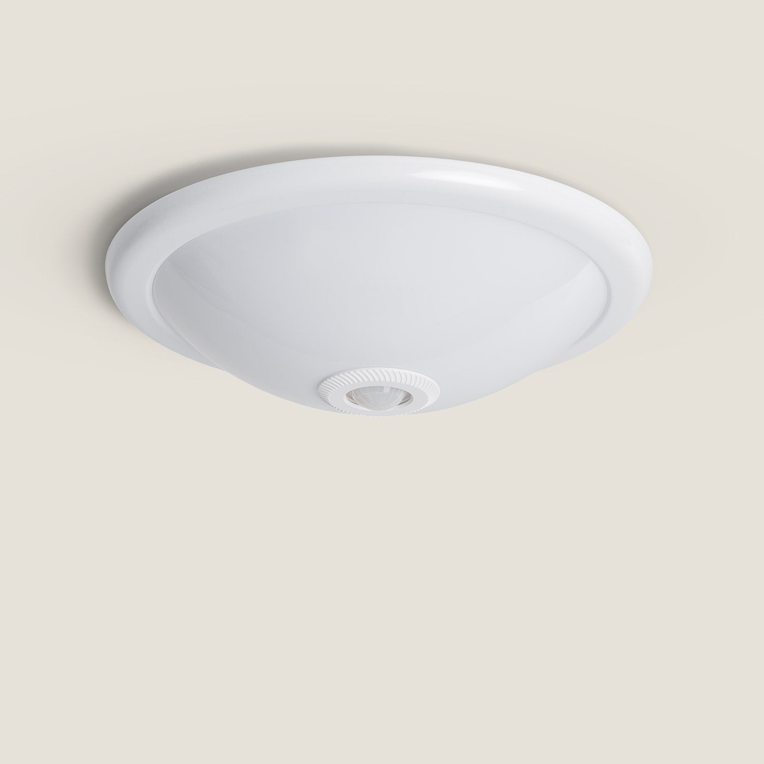 Ledkia Plafón LED 12W Circular 216 Mm No Flicker Con Sensor De Movimiento PIR Y Crepuscular 6500K Blanco Frío