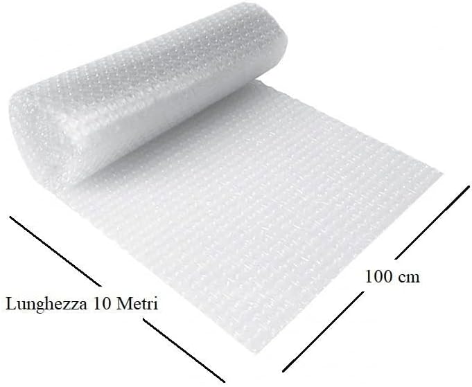 Papier bulle pour emballage h 1 m x 10 m Rembourrage en plastique à bulles pour le transport, le déménagement, pour la protection des objets fragiles - 2