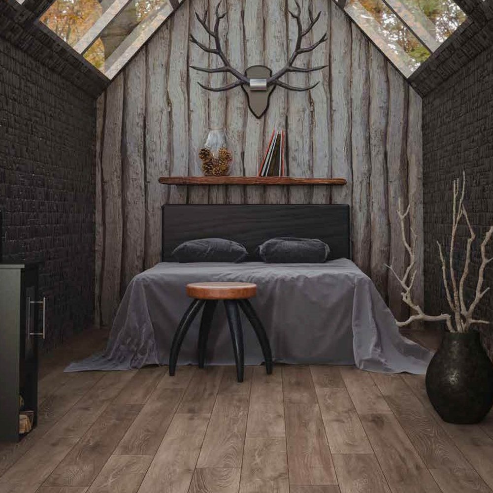 Sol stratifié effet parquet - 8 mm - Earthen Oak - boite de 9 lames - 2,22 m2 - EH AQUAFIT8 K233 PURE+ PEFC 70% - 2