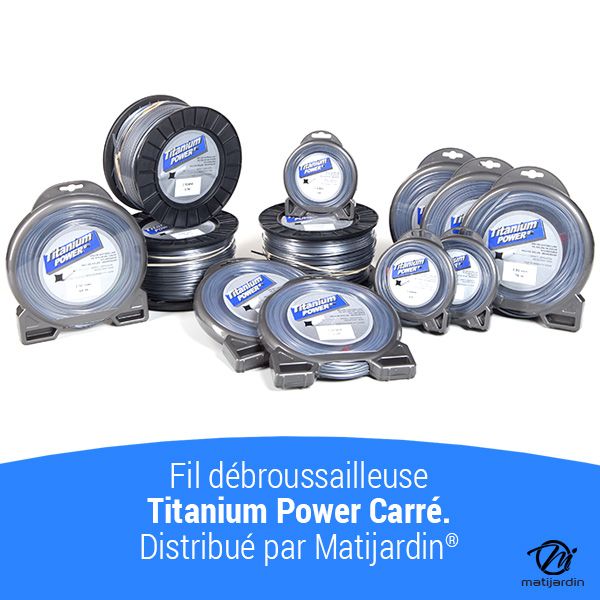 Fil Titanium 3,5 mm x 16 m Carré Bi-matière Blister par 2 - 4