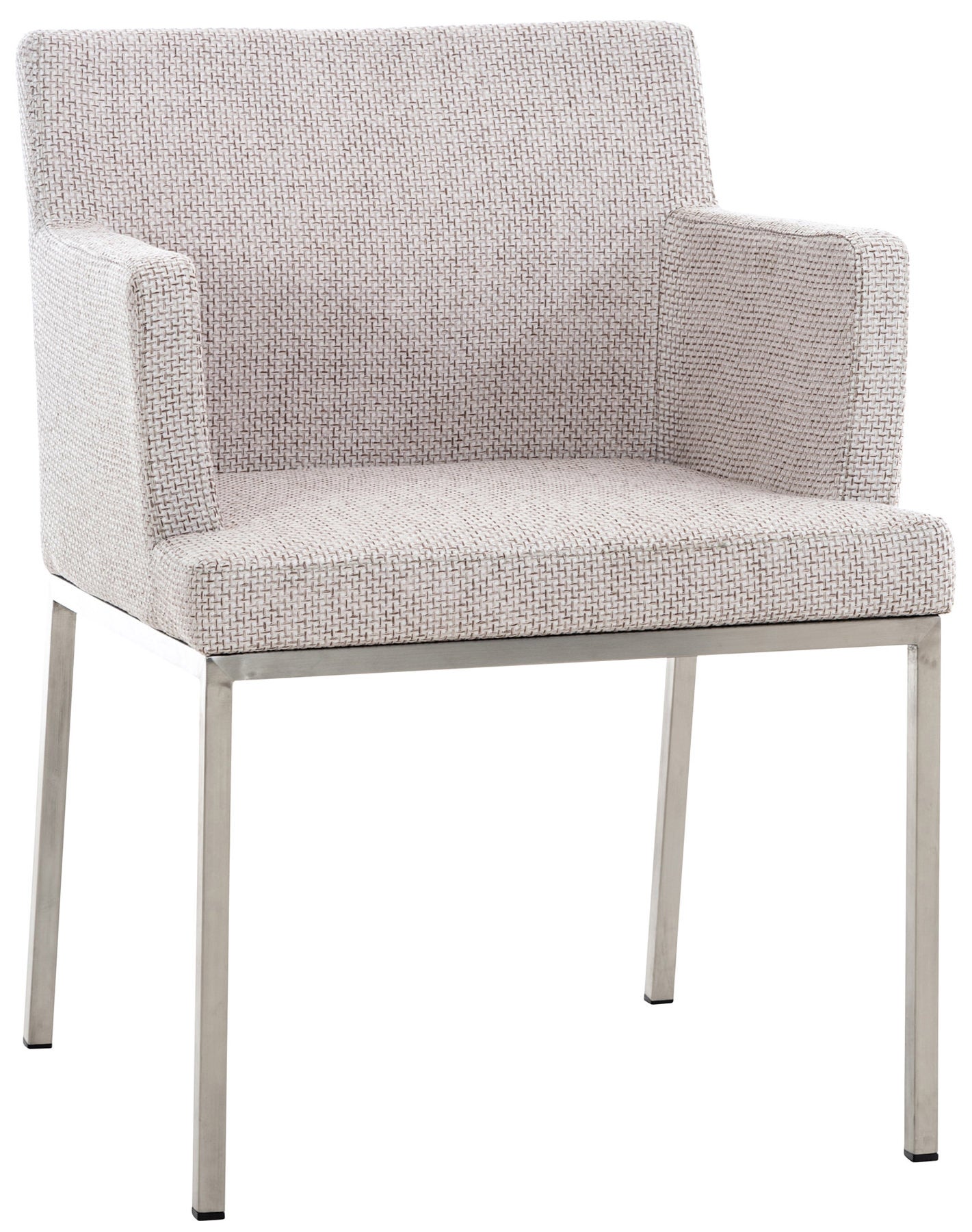 Chaise Richardson en tissu inox ivoire | Leroy Merlin