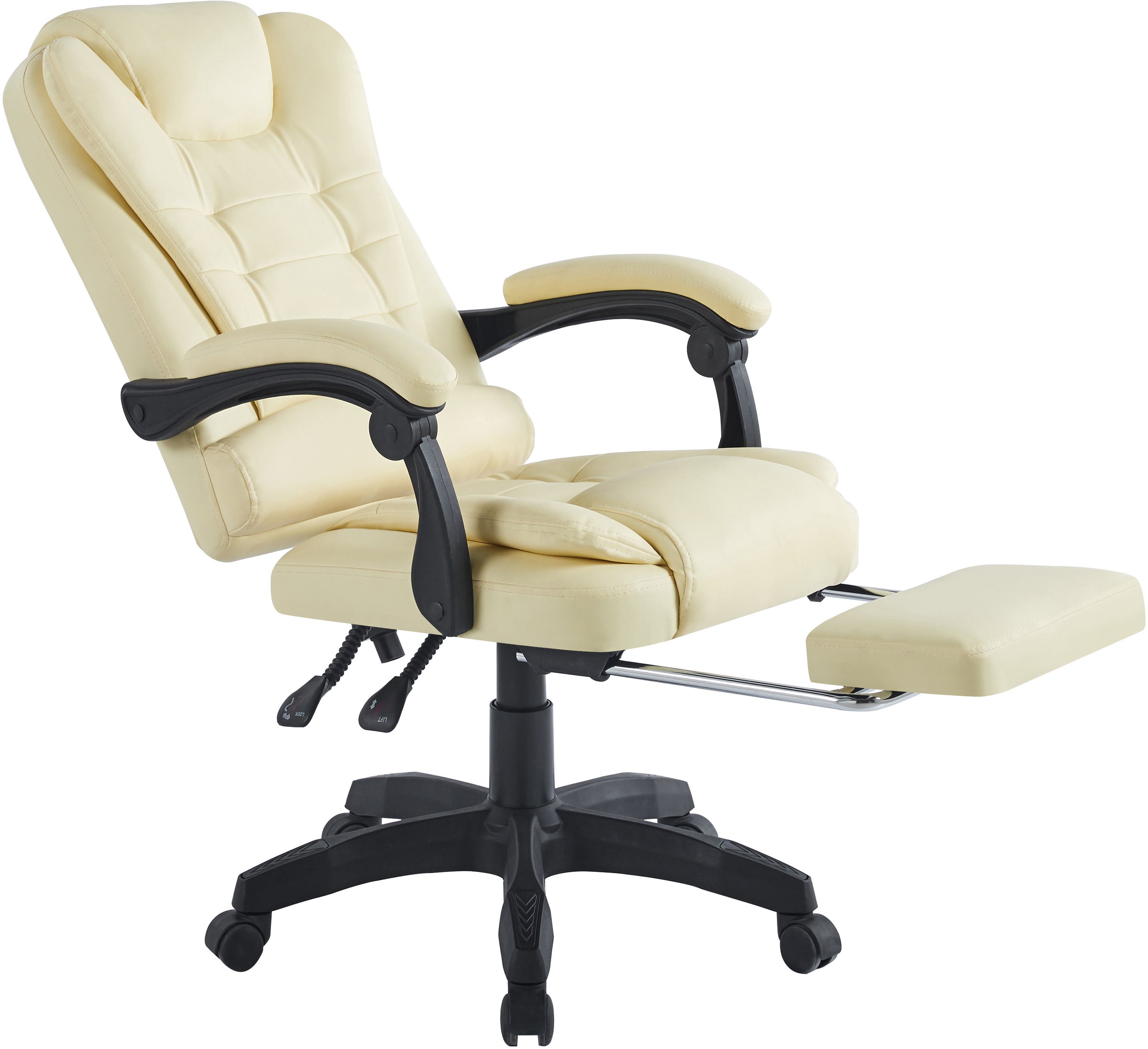 Chaise De Bureau Gaming Symino Style Course - Noire/Grise - Réglable Avec Repose-pieds