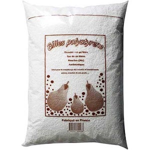 Billes De Polystyrène Ignifugé - 1 M³ (500L/sac) - Isolation Rembourrage, France