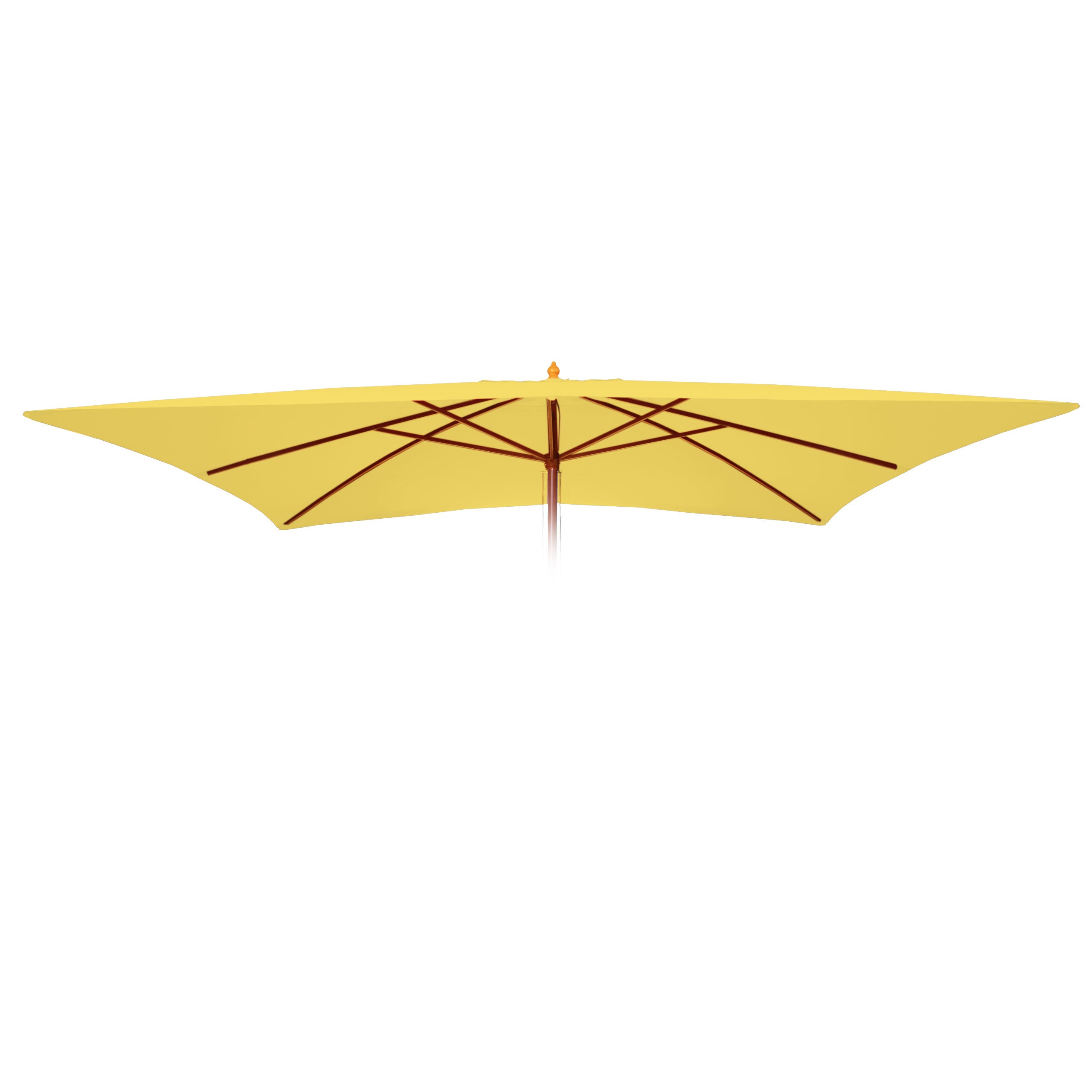 Wymienny pokrowiec na parasol Florida 3x4m, wymienny pokrowiec na parasol, poliester ~ żółty