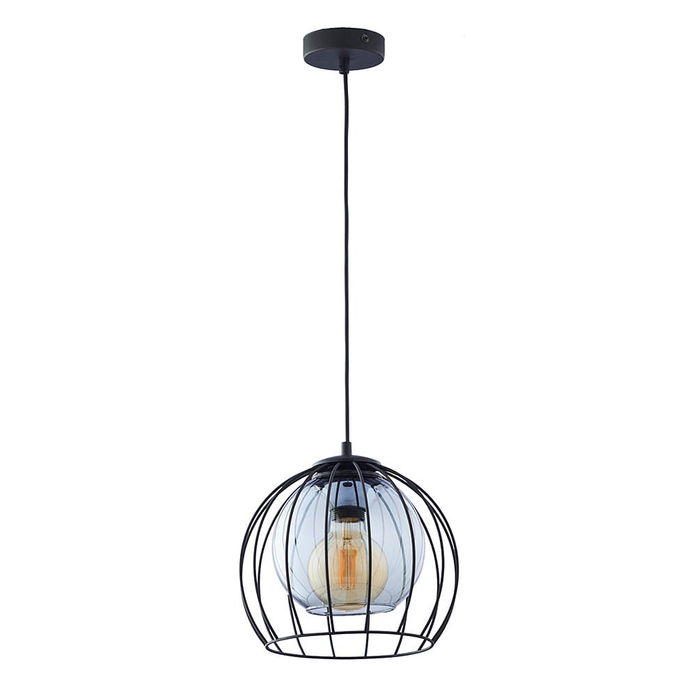 Lampa sufitowa wisząca Universo czarno-przezroczysta 1xE27x15W wym: 172 x 26 x 26 cm metal TK Lighting