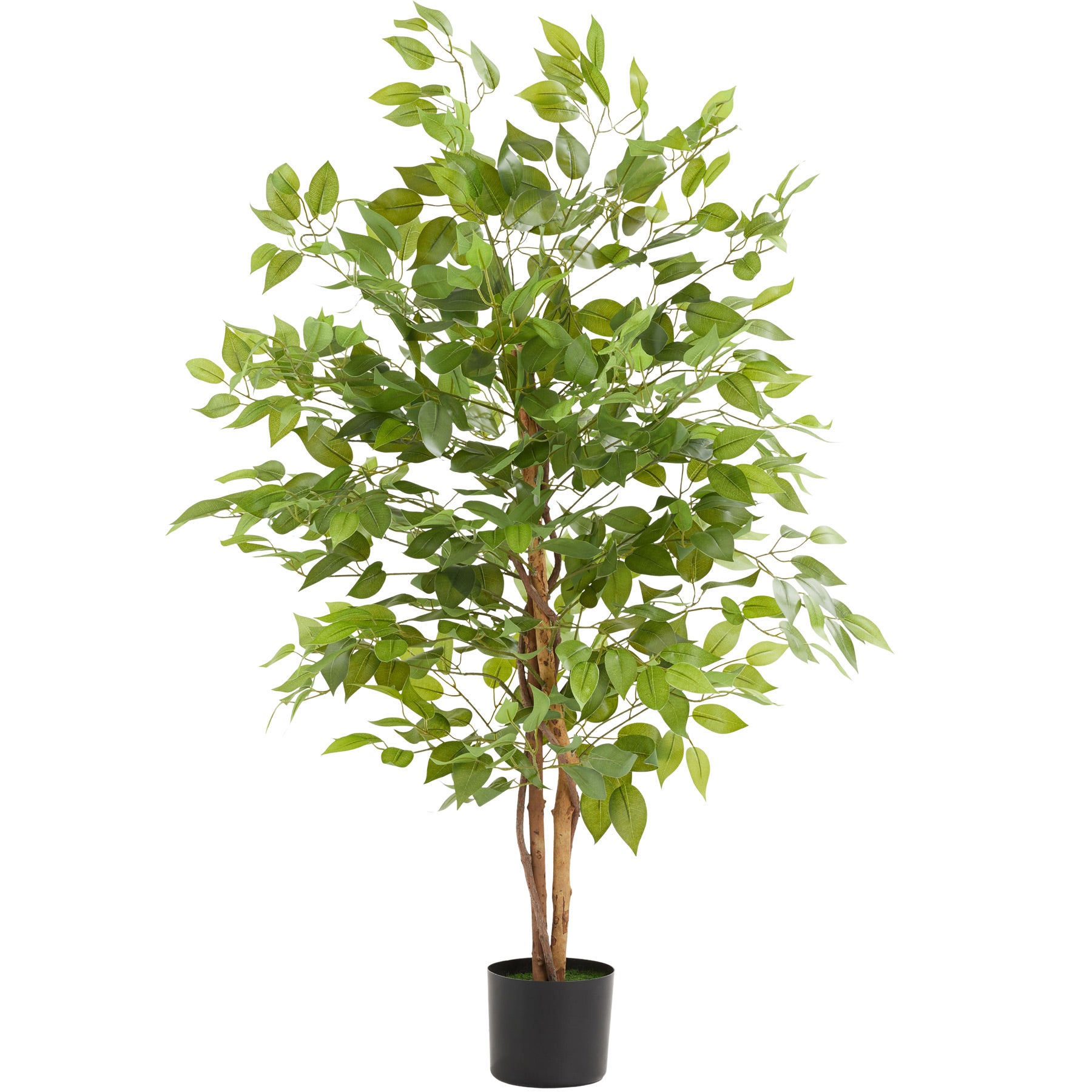 Leaf Ficus Artificiale Albero/Pianta Photinia, Rosso Verde, 130 cm