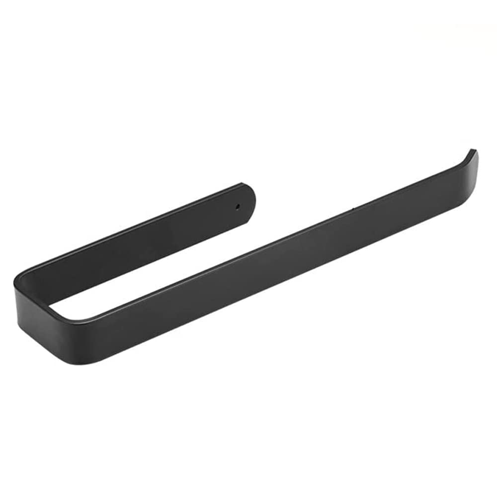 Porte-Serviettes Auto-Adhésif Aikzik Noir - Barre Serviette Acier Inoxydable 36cm Salle De Bain