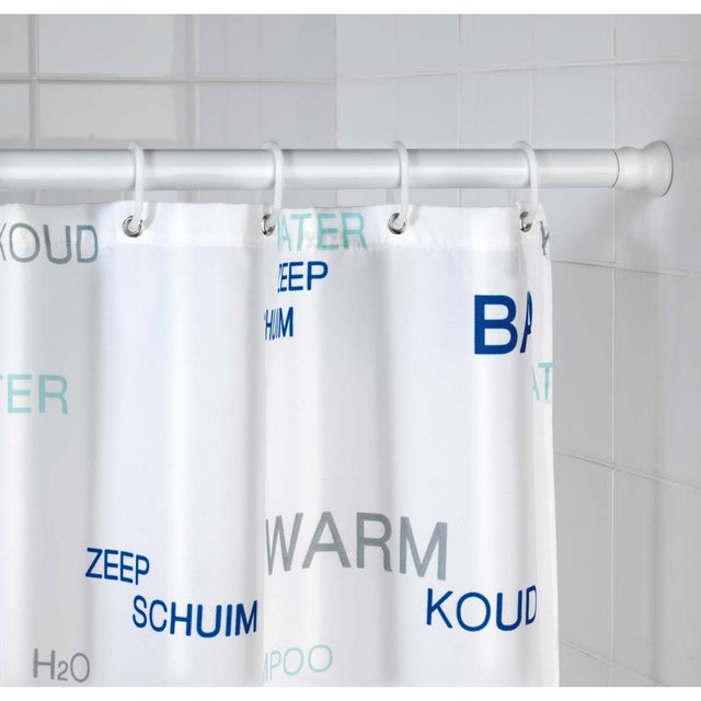 Barre de Douche Télescopique Epais 20 mm Blanc 70-115 cm - Wenko 19211100