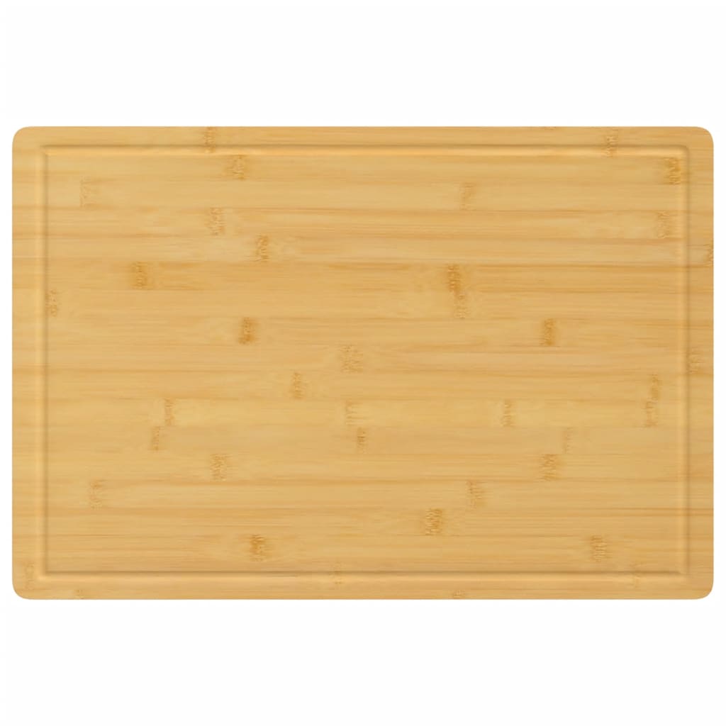 Tagliere In Bambù XXL Naturale – 60x40x3 Cm, Reversibile, Senza Vernici, Antibatterico, Con Impugnature