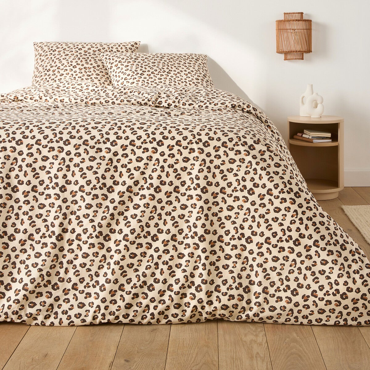 Parure de lit coton, taie rect, Leopold - Imprimé léopard - 240 x 220 cm - 3