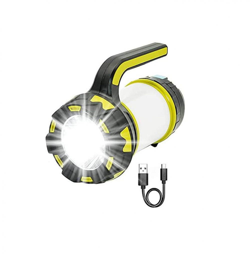 Akumulatorowa lampa kempingowa, 6 trybów oświetlenia, latarka na huragan, awaryjna, na wypadek zaniku zasilania, w zestawie kabel USB