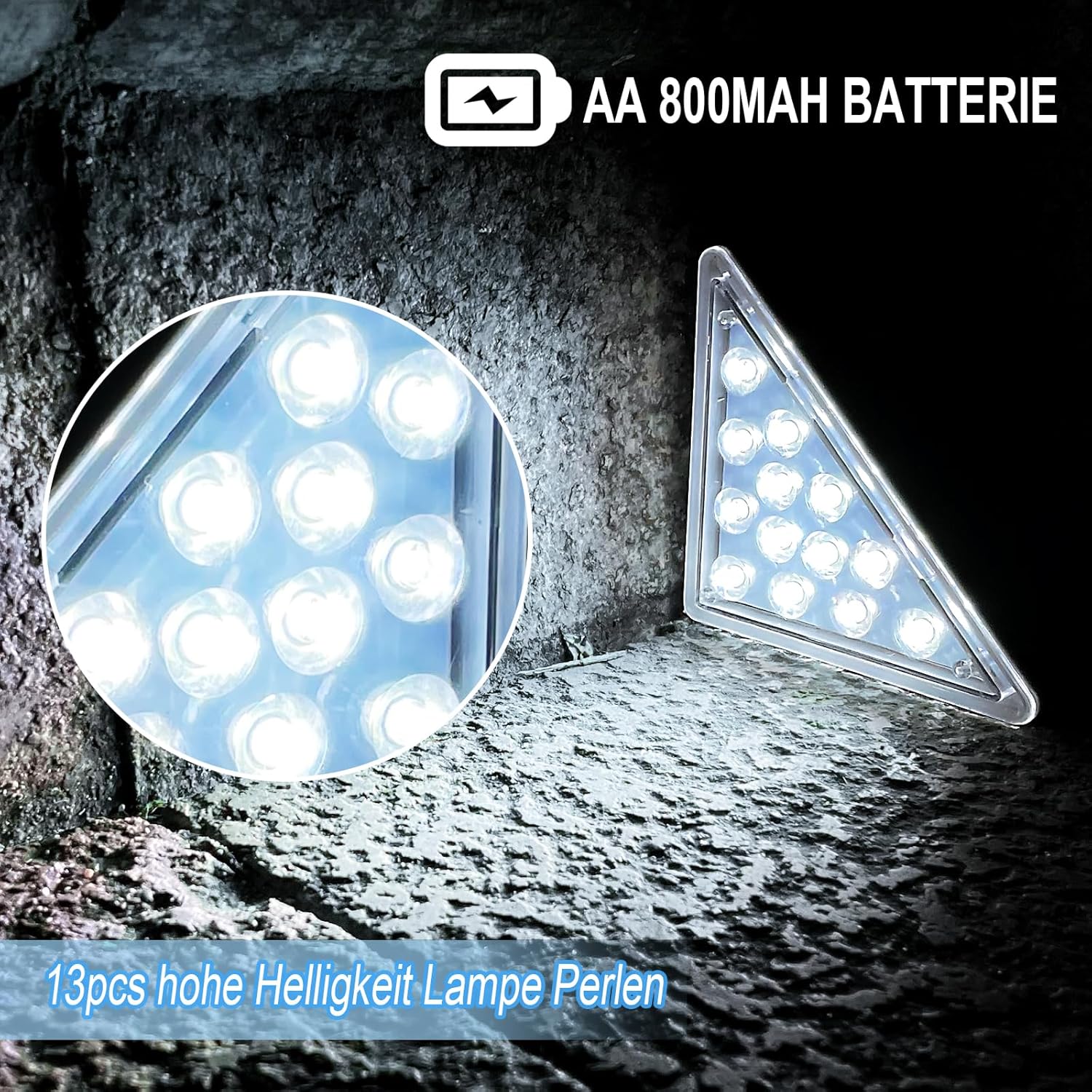 Luci Solari Per Scale Esterni Impermeabili IP67 – Luce LED Per Gradini, Ponte, Patio – Decorativa E Automatica