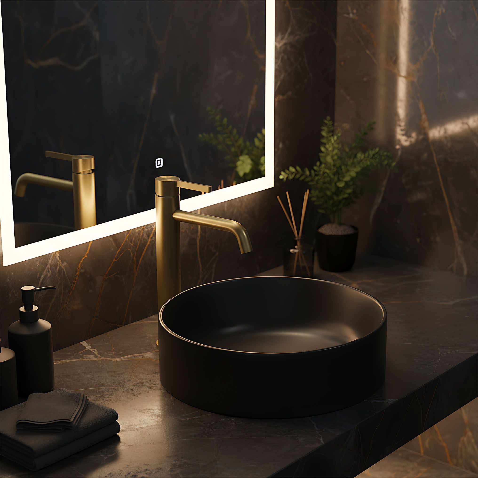 RUBINETTO LAVABO REA FOSTER BRUSH GOLD - 8