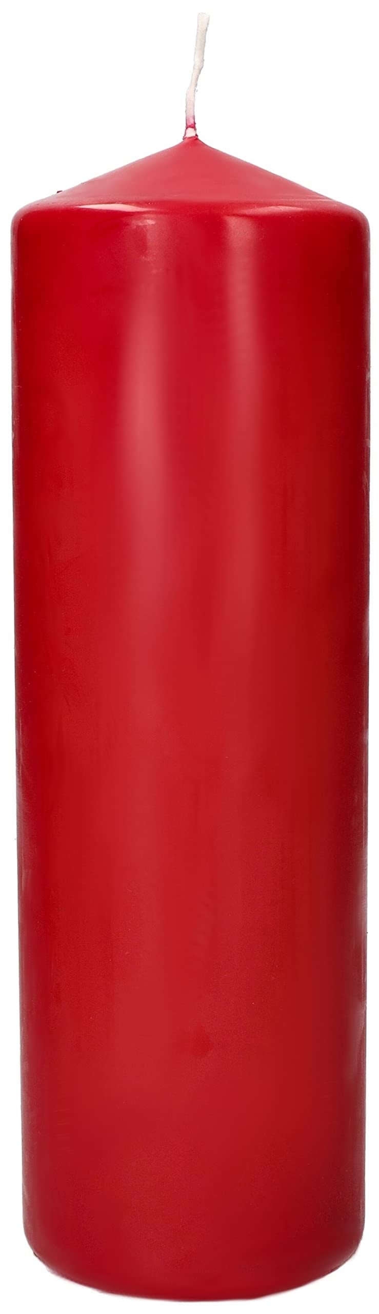 Świece cylindryczne 250 mm - Świece filarowe ⌀ 80 mm - Burgund - KOTARBAU