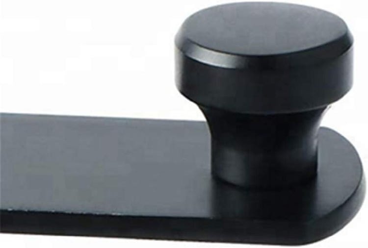 Loquet de porte en acier inoxydable de haute qualité, adapté aux portes et fenêtres coulissantes, loquet de grange, extérieur et domestique (noir) - 3