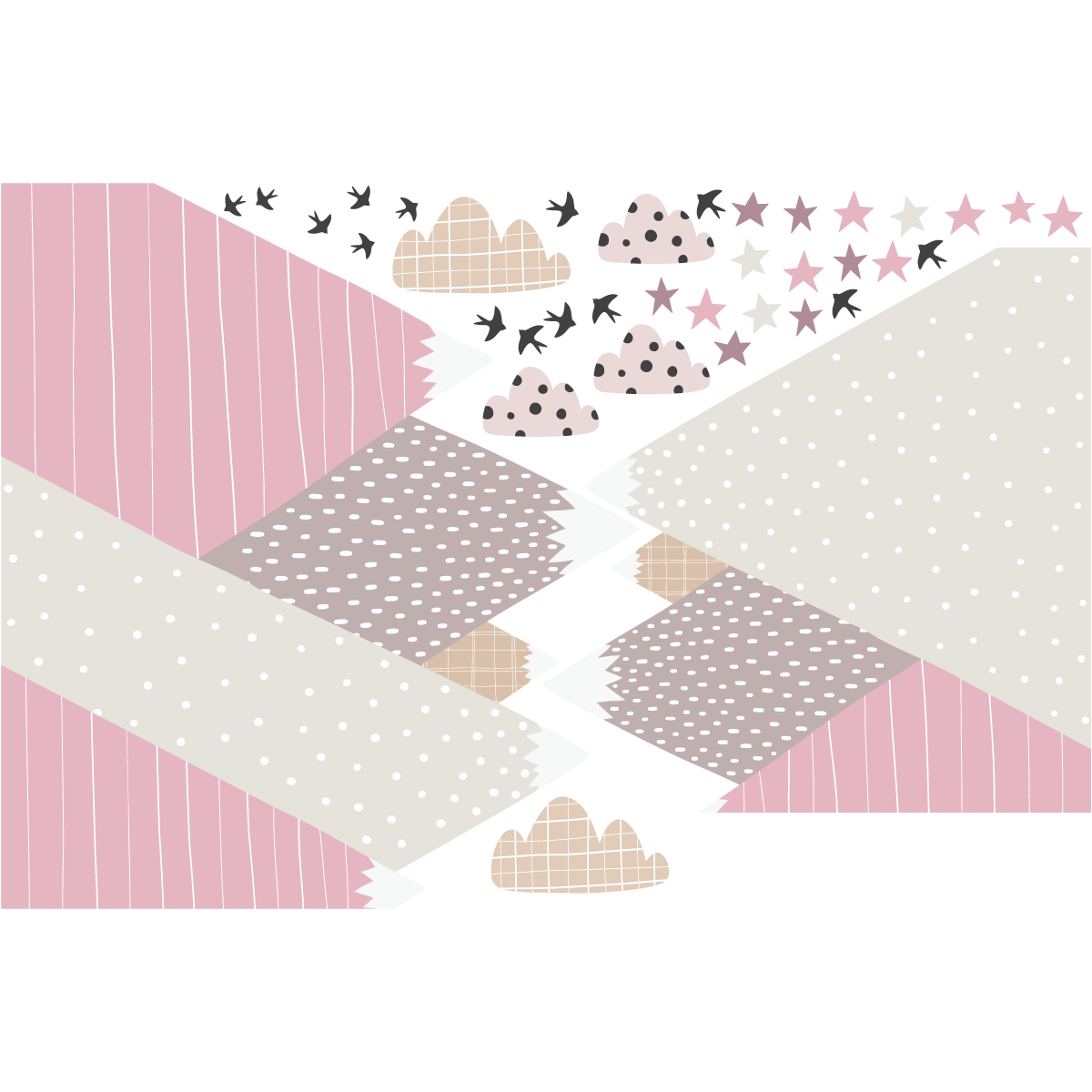 Adesivo bambino di montagna scandinavo jenika - Sticker adesivo - adesivi murali - 90x135cm - 2