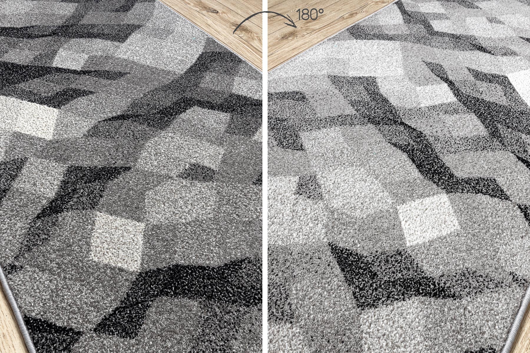 Tapis de couloir SILVER Palanga gris 100 cm 100x100 cm - 3