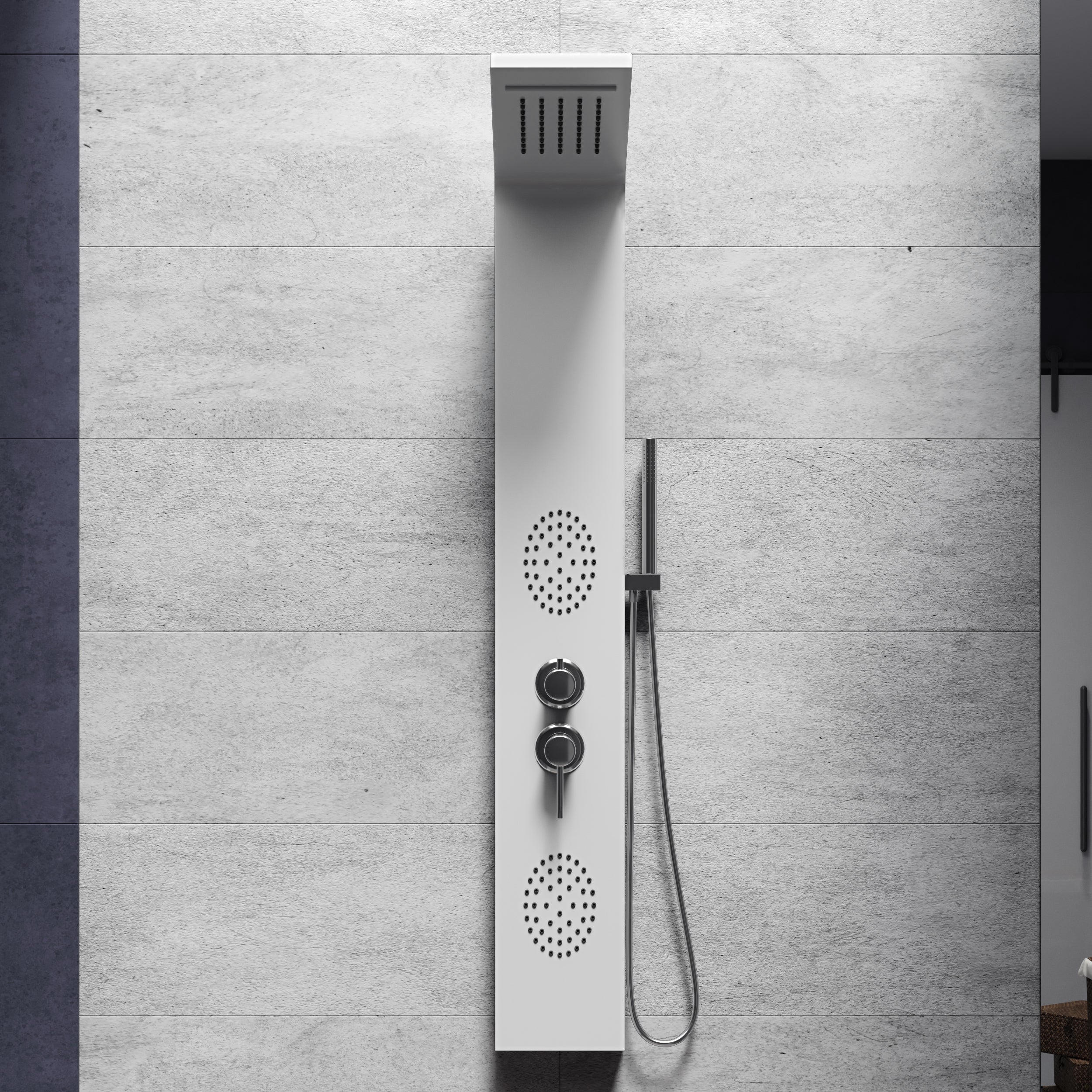 colonna doccia idromassaggio con cascata