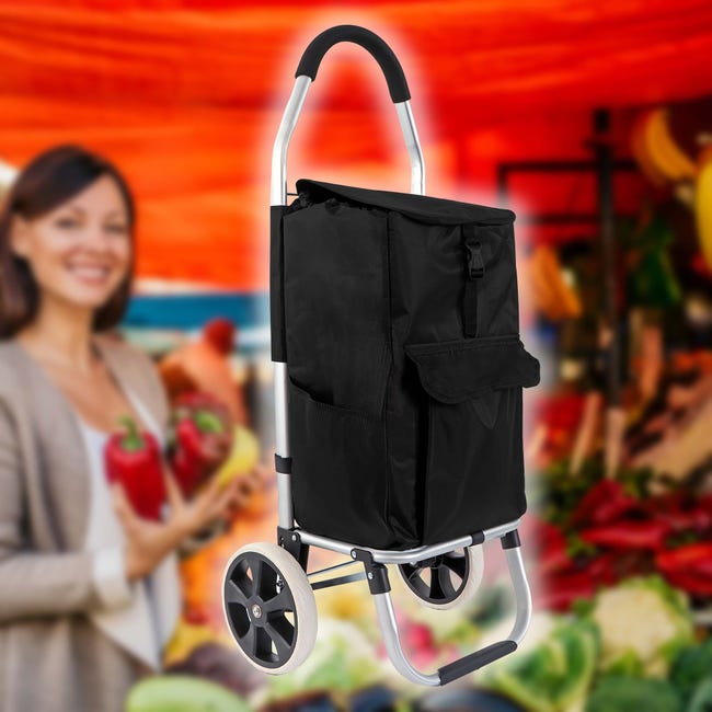 GIMI KOOL CARRELLO porta spesa pieghevole nero - Il Mio Store GIMI KOOL CARRELLO porta spesa pieghevole nero - Il Mio Store