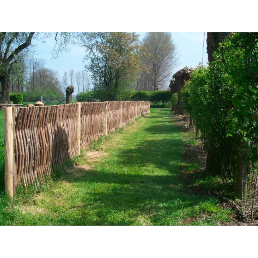 Panneau cloture noisetier en tressage vertical - H75 X L 180 cm - 3
